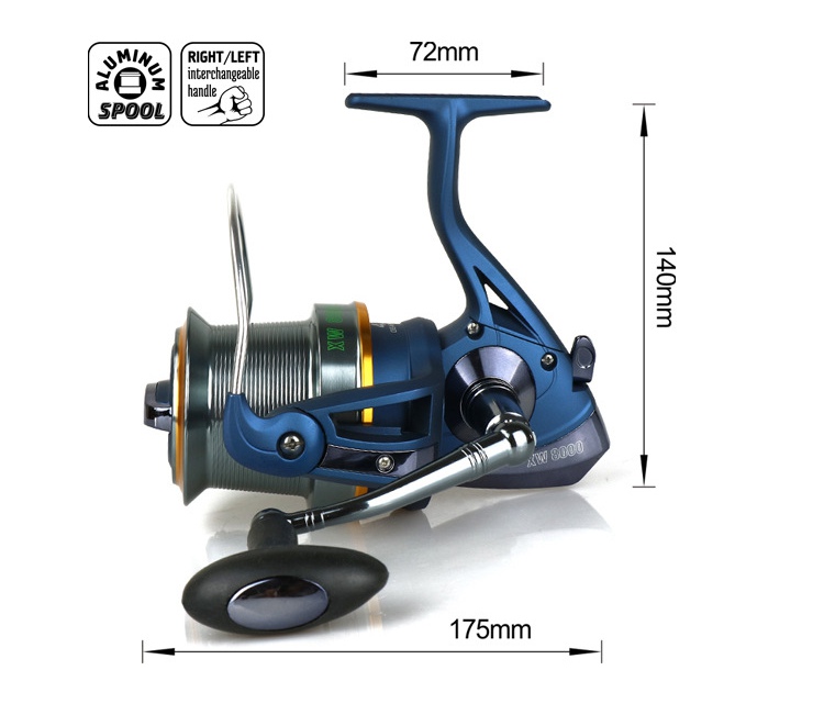 worm shaft spinning fishing reel